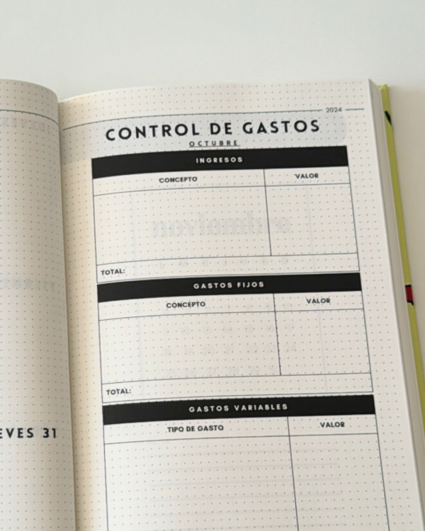 control gastos